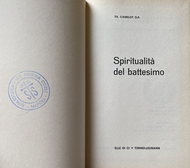 SPIRITUALITÀ DEL BATTESIMO