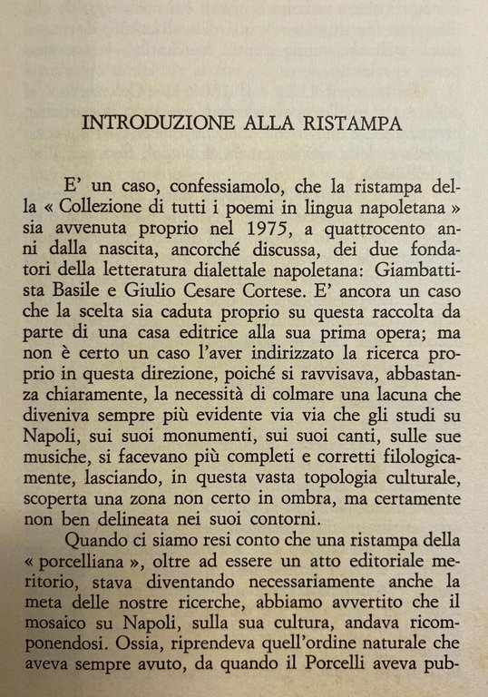 IL PORCELLI. COLLEZIONE DI TUTTI I POEMI IN LINGUA NAPOLETANA. …