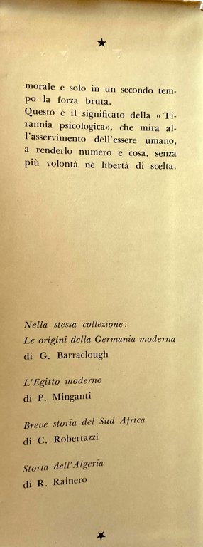 LA TIRANNIA PSICOLOGICA. STUDIO DI PSICOLOGIA POLITICA