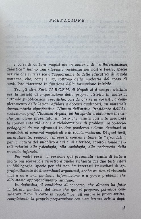 PROBLEMI DI PSICOLOGIA E DI PEDAGOGIA DELL'INFANZIA