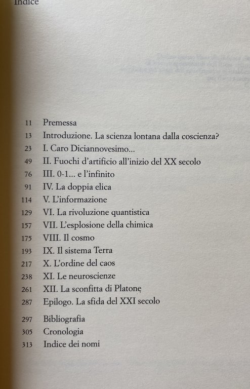 LA SCONFITTA DI PLATONE. LA SCIENZA DEL XX SECOLO