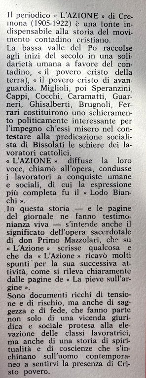 L'AZIONE: ANTOLOGIA DI SCRITTI 1905-1922