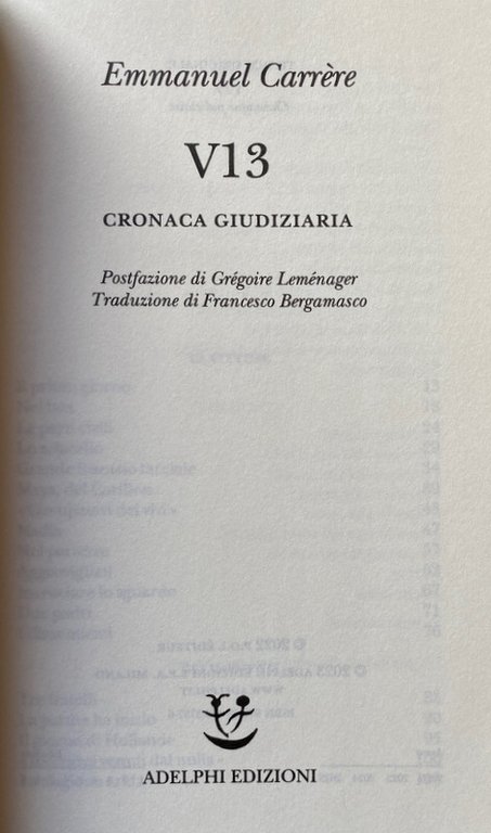 V13. CRONACA GIUDIZIARIA