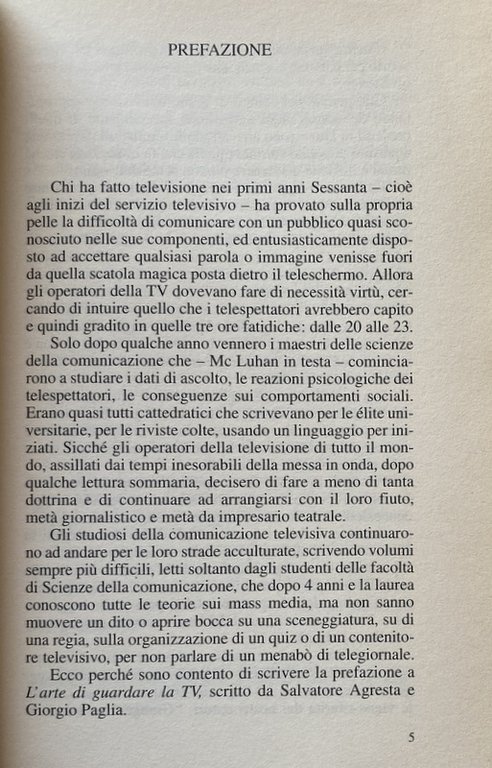 L'ARTE DI GUARDARE LA TV E RIMANERE SANI