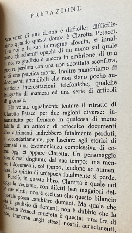 CLARETTA. (LA BIOGRAFIA COMPLETA DELLA DONNA CHE EBBE TANTA INFLUENZA …