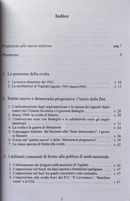 LA SVOLTA BORGHESE DI TOGLIATTI. IL PCI DA SALERNO ALLE …