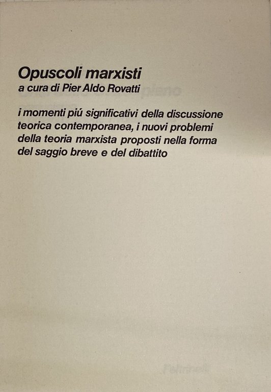 CRISI DELLO STATO-PIANO. COMUNISMO E ORGANIZZAZIONE RIVOLUZIONARIA