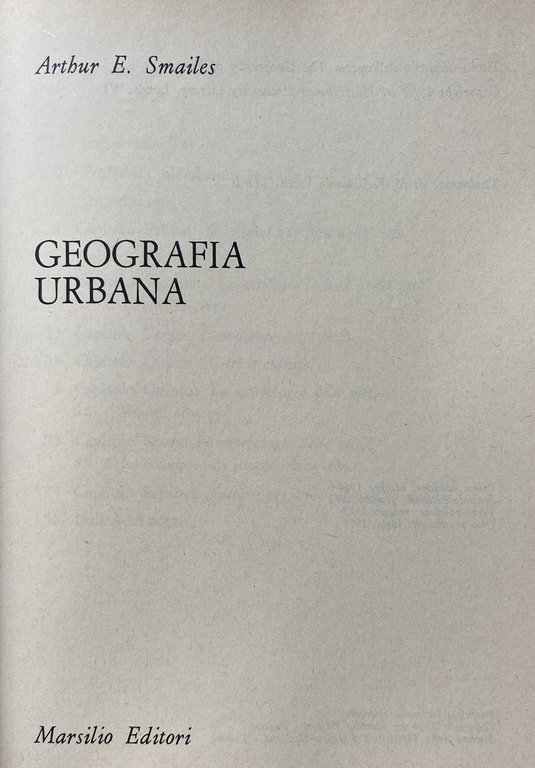 GEOGRAFIA URBANA