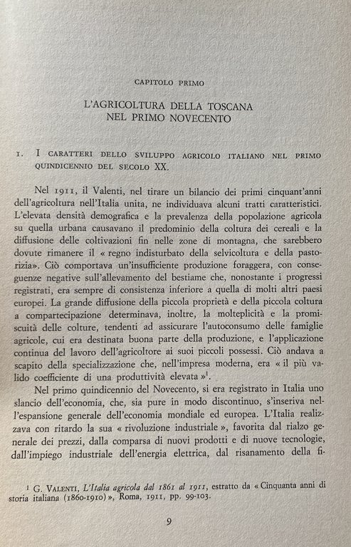 LA TOSCANA NELL'ETÀ GIOLITTIANA: AGRICOLTURA E AGITAZIONI CONTADINE