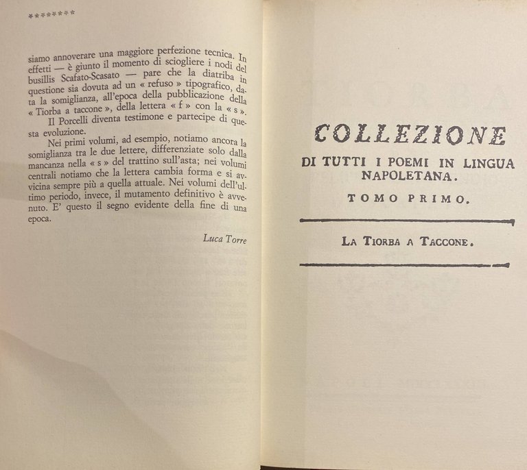 IL PORCELLI. COLLEZIONE DI TUTTI I POEMI IN LINGUA NAPOLETANA. …