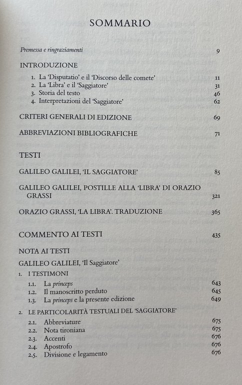 IL SAGGIATORE. EDIZIONE CRITICA E COMMENTO A CURA DI OTTAVIO …