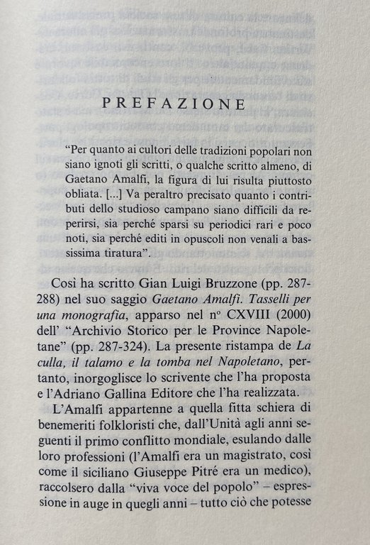 LA CULLA, IL TALAMO E LA TOMBA NEL NAPOLETANO.