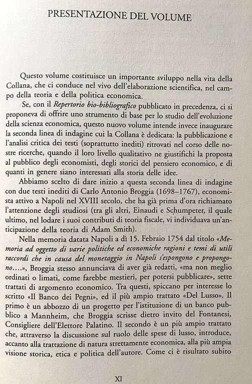 IL BANCO ED IL MONTE DE' PEGNI; DEL LUSSO