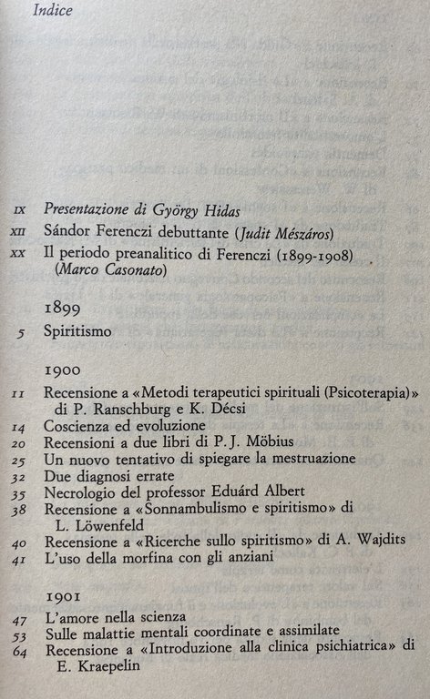 LA MIA AMICIZIA CON MIKSA SCHÄCHTER: SCRITTI PREANALITICI 1899-1908