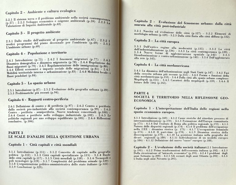 SOCIETÀ, AMBIENTE, TERRITORIO. ITINERARI PER UNA LETTURA GEOGRAFICA