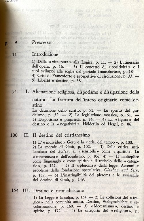 DIALETTICA COME DESTINO. HEGEL E LO SPIRITO DEL CRISTIANESIMO