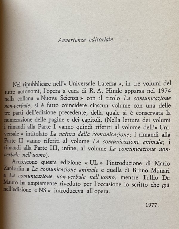 LA COMUNICAZIONE ANIMALE