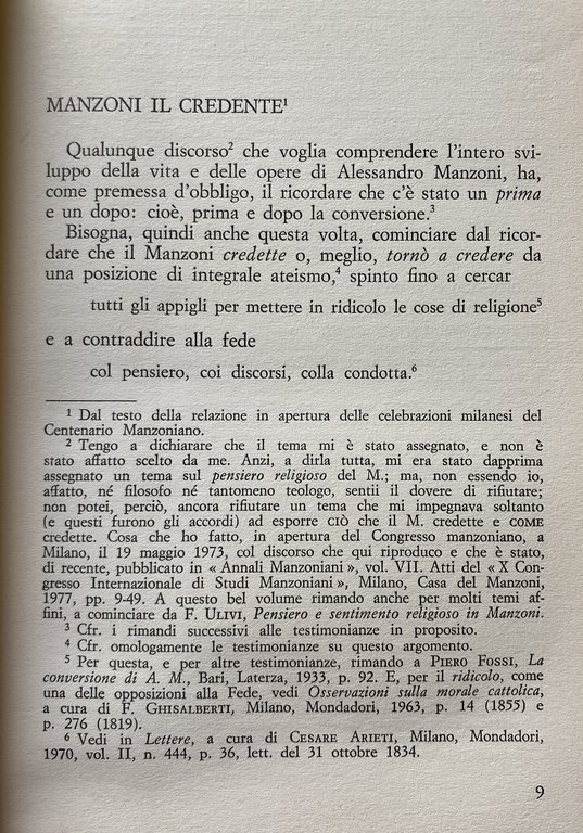 MANZONI IL CREDENTE | Immagine Gallery 14
