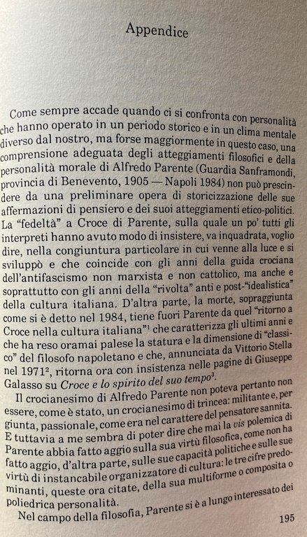 ALFREDO PARENTE: ANTOLOGIA DEGLI SCRITTI