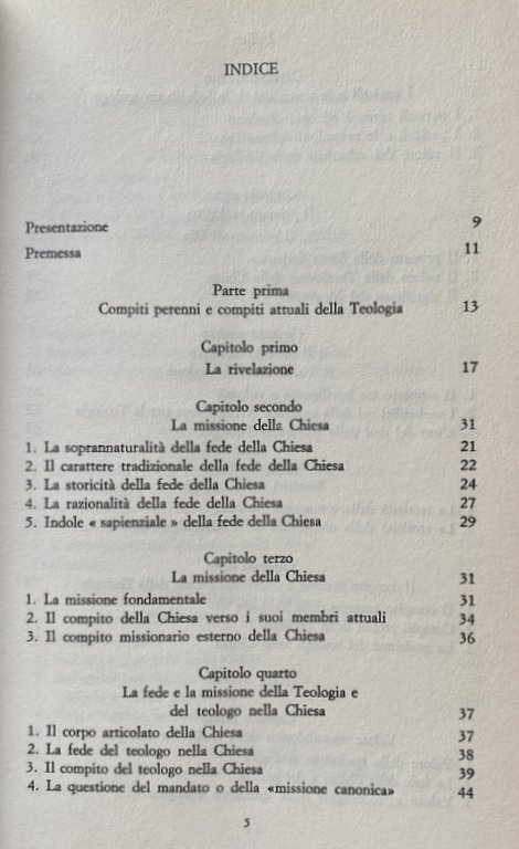 IL COMPITO DELLA TEOLOGIA. BREVE ESPOSIZIONE DELLA DOTTRINA CATTOLICA