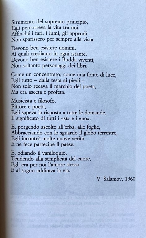 PAROLE SALVATE DALLE FIAMME. LETTERE 1952-1956. RICORDI DI V. SALAMOV