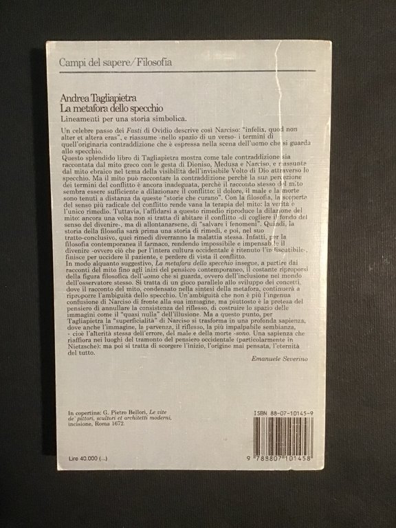 LA METAFORA DELLO SPECCHIO. LINEAMENTI PER UNA STORIA SIMBOLICA