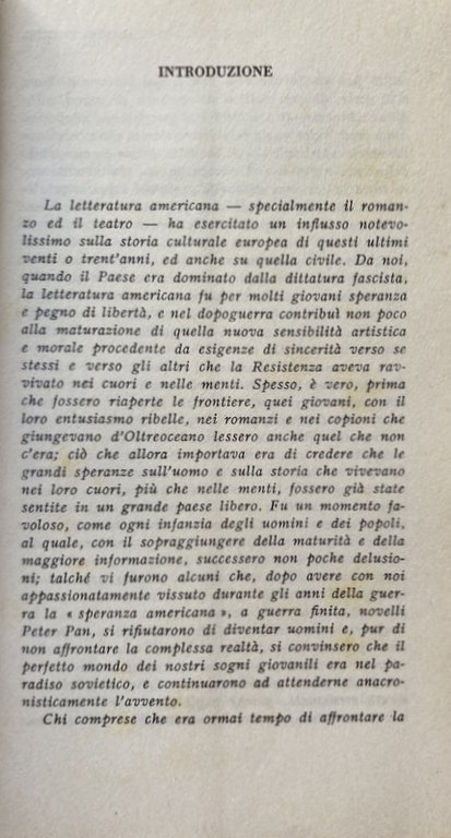 CINQUANT'ANNI DI TEATRO AMERICANO