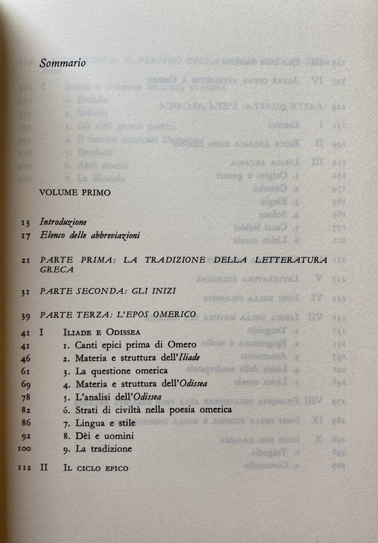 STORIA DELLA LETTERATURA GRECA. VOLUME 1: DAGLI INIZI A ERODOTO, …