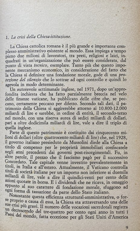 LA POLITICA IN CONFESSIONALE. I COMPORTAMENTI POLITICI, LA LIBERTÀ IDEOLOGICA, …