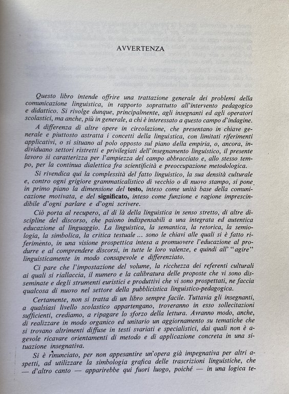 LINGUA, TESTO, SIGNIFICATO. TEORIA E METODO DI EDUCAZIONE ALL'ANALISI E …