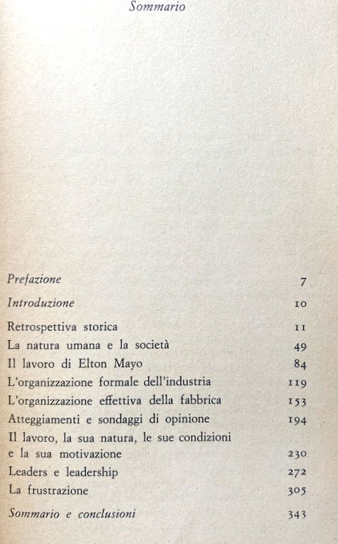 LA PSICOLOGIA SOCIALE DELL'INDUSTRIA. DEMOCRAZIA O AUTORITARISMO NELLE FABBRICHE?