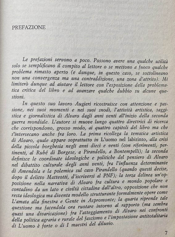 ALVARO E IL MINOTAURO (GLI SCRITTI DAL 1917 AL 1938)