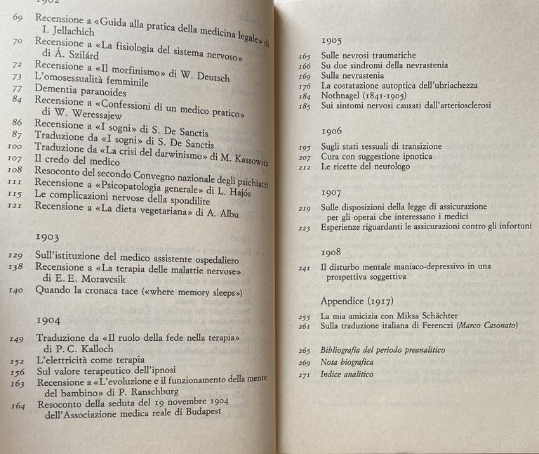 LA MIA AMICIZIA CON MIKSA SCHÄCHTER: SCRITTI PREANALITICI 1899-1908