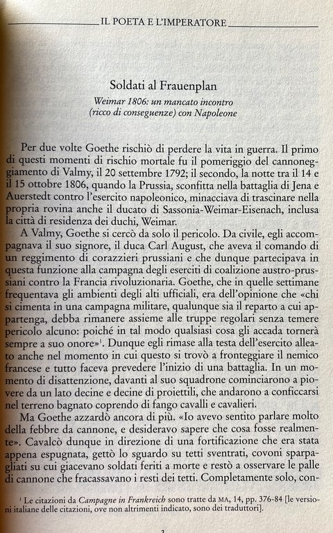 IL POETA E L'IMPERATORE. LA VOLTA CHE GOETHE INCONTRÒ NAPOLEONE