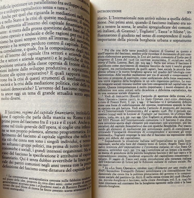 IL CAPITALE FINANZIARIO IN ITALIA: LA POLITICA ECONOMICA DEL FASCISMO