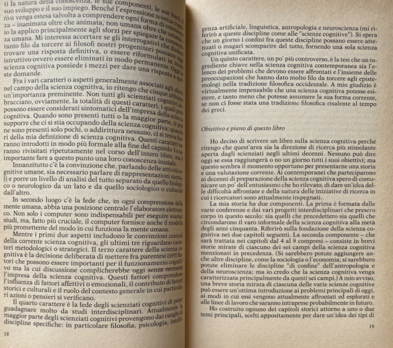 LA NUOVA SCIENZA DELLA MENTE. STORIA DELLA RIVOLUZIONE COGNITIVA