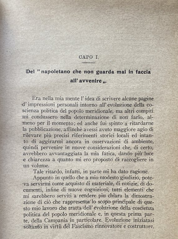 L'EVOLUZIONE DELLA COSCIENZA POLITICA DEL POPOLO MERIDIONALE