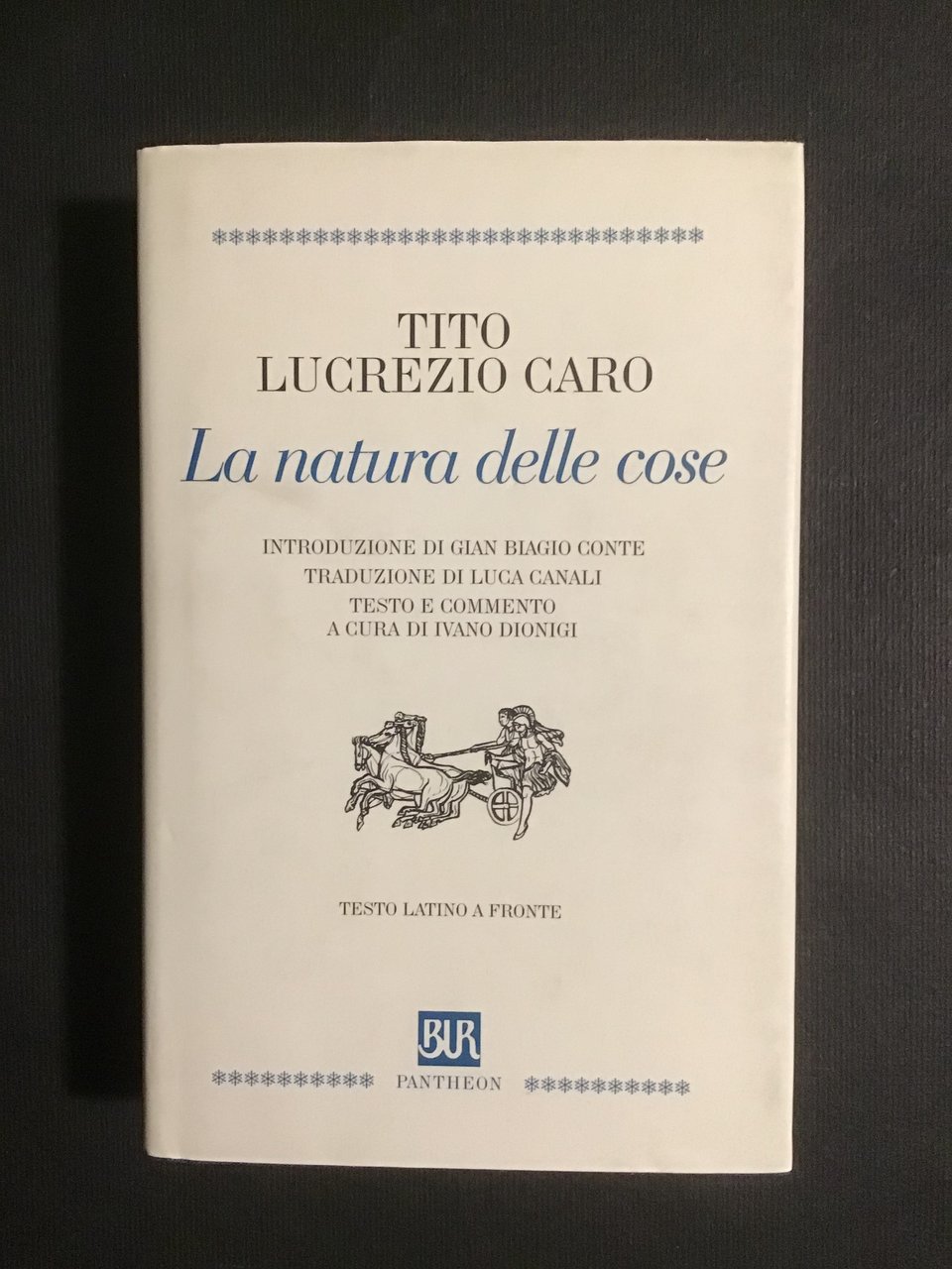 LA NATURA DELLE COSE