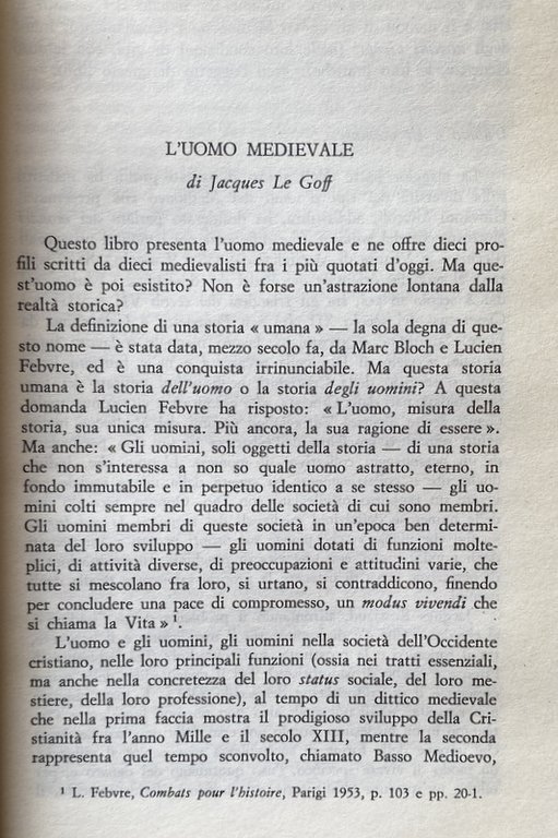 L'UOMO MEDIEVALE.