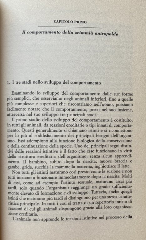 LA SCIMMIA, L'UOMO PRIMITIVO, IL BAMBINO. STUDI SULLA STORIA DEL …