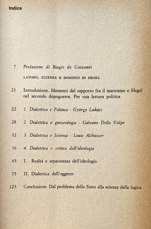 LOGICA E STATO IN HEGEL