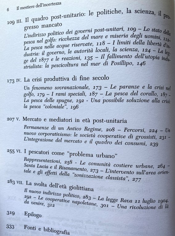 IL MESTIERE DELL'INCERTEZZA. LA PESCA NEL GOLFO DI NAPOLI TRA …