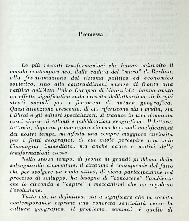 SOCIETÀ, AMBIENTE, TERRITORIO. ITINERARI PER UNA LETTURA GEOGRAFICA