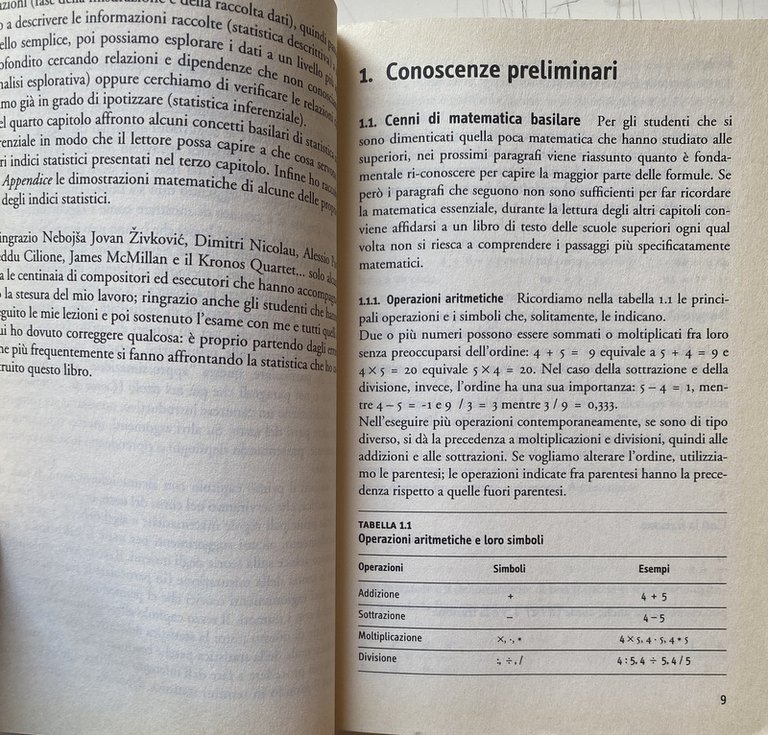 STATISTICA DESCRITTIVA PER PSICOLOGI