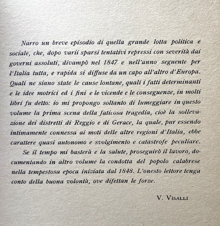 LOTTA E MARTIRIO DEL POPOLO CALABRESE (1847-1848) VOLUME 1: IL …