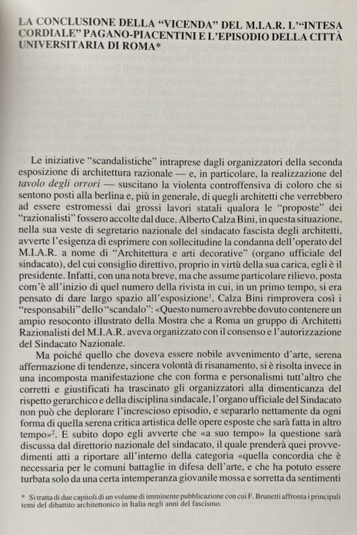 MOMENTI DI ARCHITETTURA ITALIANA CONTEMPORANEA.