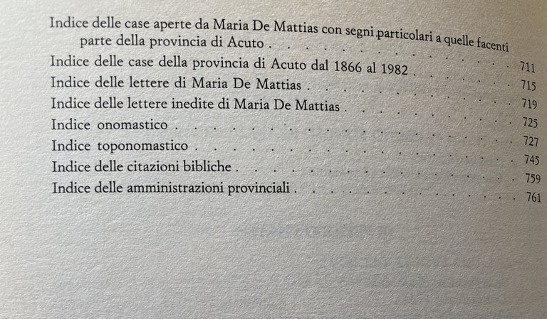 LA SPIRITUALITÀ E L'OPERA DI MARIA DE MATTIAS. LE ORIGINI …