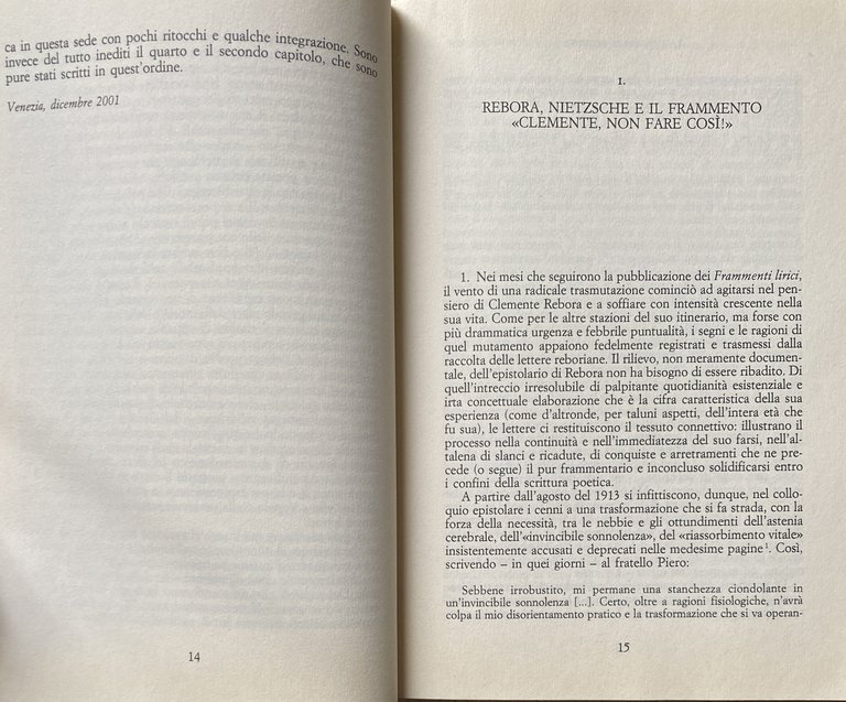 LA COSCIENZA SPIETATA. STUDI SULLA CULTURA E LA POESIA DI …