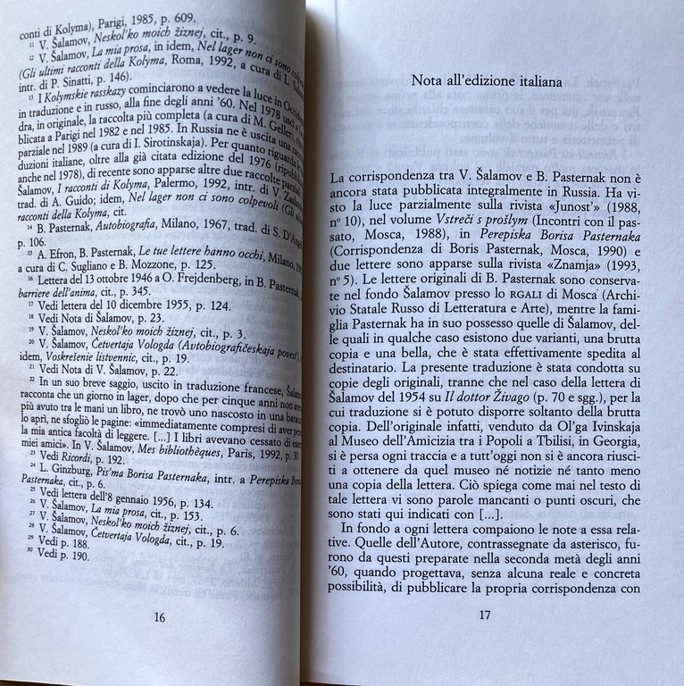 PAROLE SALVATE DALLE FIAMME. LETTERE 1952-1956. RICORDI DI V. SALAMOV