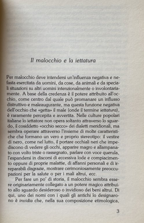 LO SPECCHIO E L'OLIO. LE SUPERSTIZIONI DEGLI ITALIANI